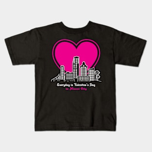 Valentine's Day in Miami City Kids T-Shirt